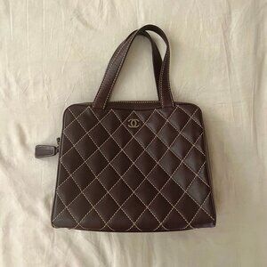 Vintage Chanel Surpique Bowler Bag
